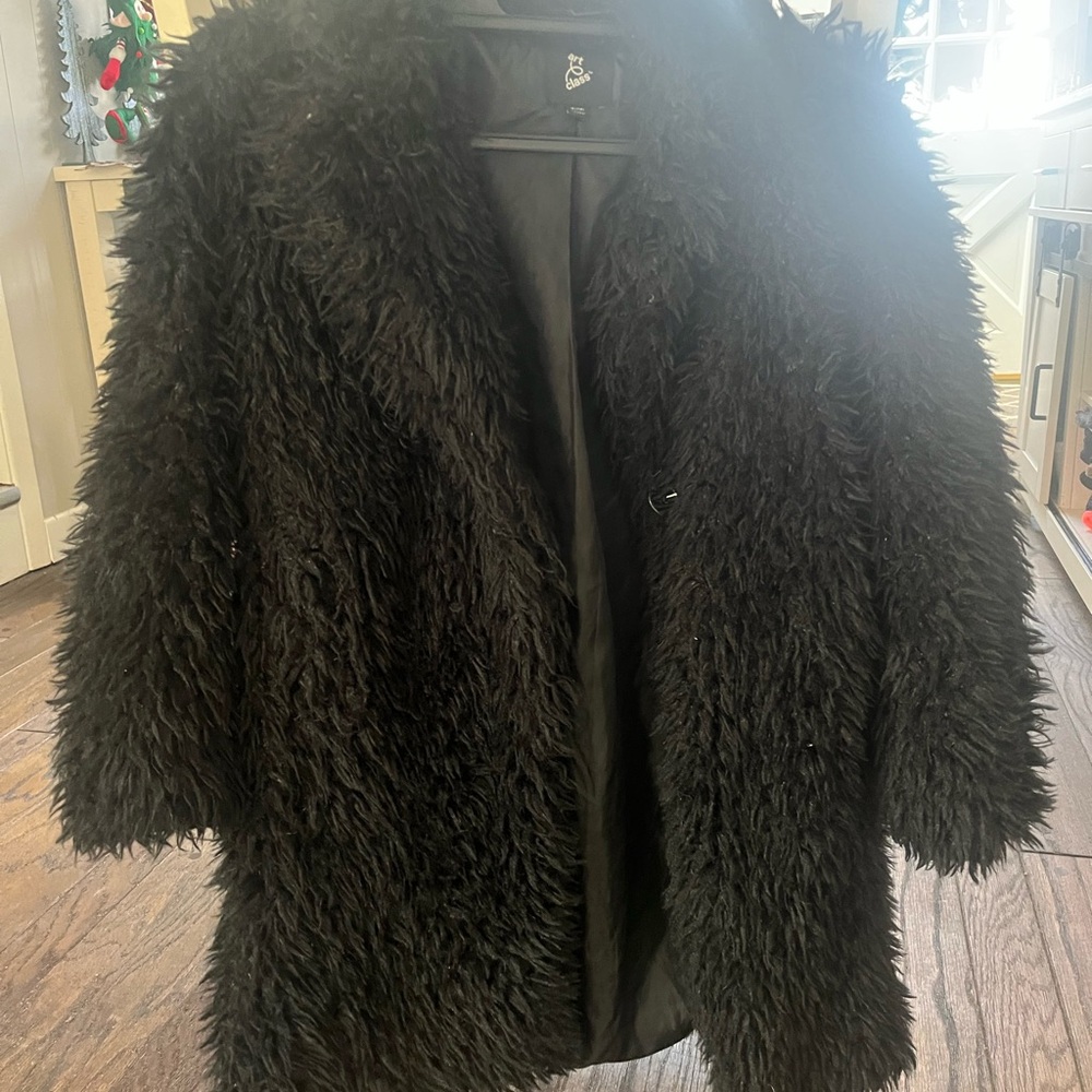 Art Class Black Teddy Jacket
